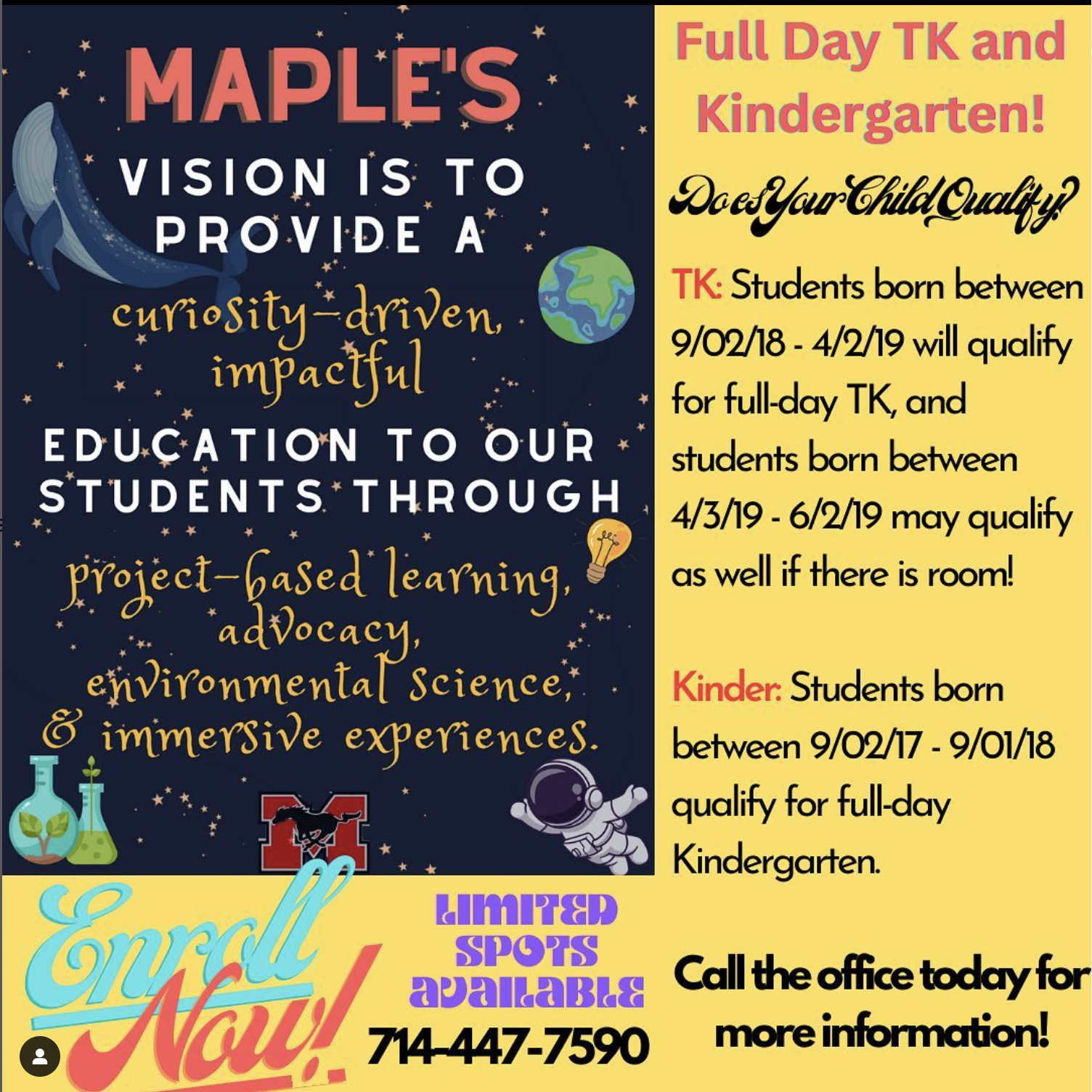 Enrollment Guidelines for TK/Kindergarten
